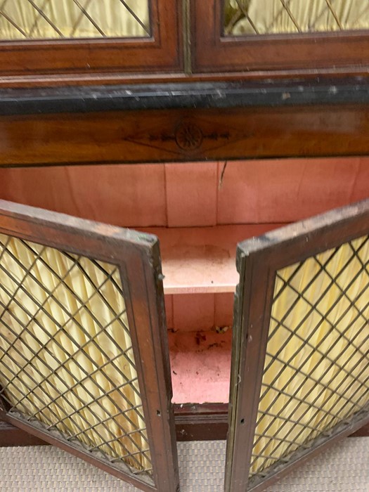 A mahogany chiffonier with glazed display cabinet above AF - Image 2 of 3