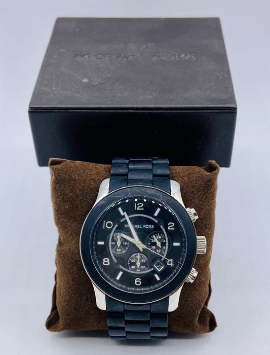 A Michael Kors Mans Runway Chronograph watch MK8017