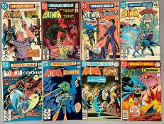 A Large selection (117 issues) of vintage DC comics in the Batman series