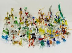 A selection of Murano glass animals