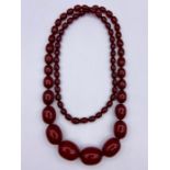 A Cherry Amber necklace (95g)