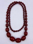 A Cherry Amber necklace (95g)