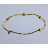 A 9ct yellow gold bracelet (3.3g)