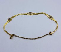 A 9ct yellow gold bracelet (3.3g)