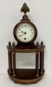 A mahogany cased mantle clock AF