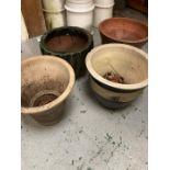 Four garden planters