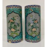 A pair of china vases