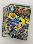 A selection of 30 Vintage Marvel 'Tarzan' title comics