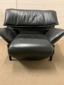 A Mid Century, adjustable leather armchair