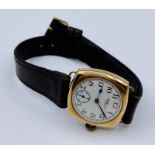 A Waltham USA Gents 9ct gold wristwatch.