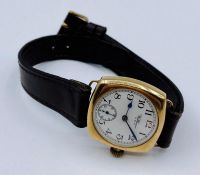 A Waltham USA Gents 9ct gold wristwatch.