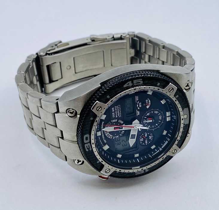 A Citizen Promaster Carbon Eco Drive Gents wristwatch - Image 3 of 7