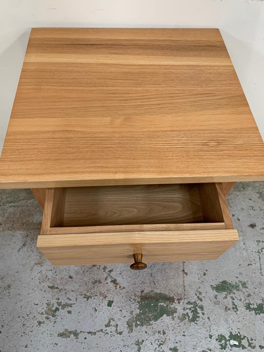 A pine bedside with drawer and shelf under (H63cm W48cm D45cm) - Image 3 of 3