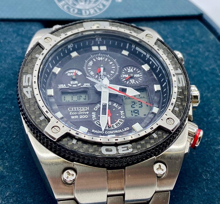 A Citizen Promaster Carbon Eco Drive Gents wristwatch - Image 2 of 7