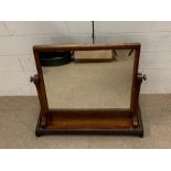 A Victorian mahogany toilet mirror