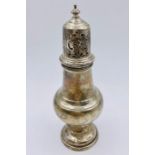 A hallmarked (Birmingham) silver sugar shaker (54g)