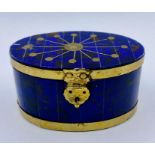 Interesting brass bound jewellery box.