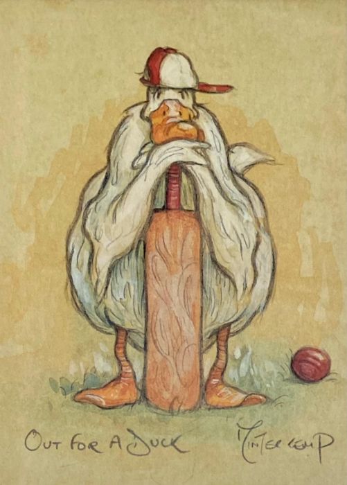 Two Duck and cricket themed prints by Minter Kemp - Image 2 of 5
