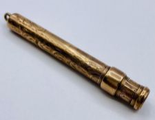 A 9ct gold cheroot holder (9.5g)