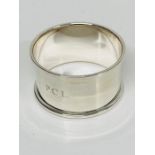 A box silver round napkin ring