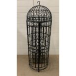 A metal cage wine rack (H150cm)