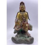 An early to mid 19th Century Buddha (27cm tall)