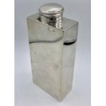 A silver flask by Andrew Barrett & Sons, 382g, London 1908,