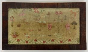 An 1850's sampler