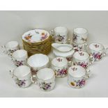 Royal Crown Derby Posies coffee set for twelve with milk jug and sugar bowl