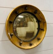 A small regency giltwood mirror AF (Dia35cm)