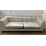 A large three seater Alexander square sofa AF