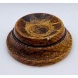 An Antique wooden gavel stop or striking block.