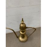 A Moorish style brass ewer (H80cm)