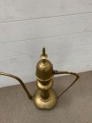 A Moorish style brass ewer (H80cm)