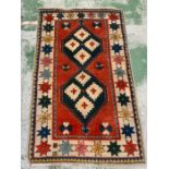 A Sabbath Turkish Indigo rug/carpet (2.00 x 1.35cm)Condition Report small stain to side, no holes/