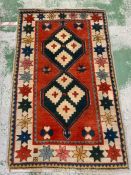 A Sabbath Turkish Indigo rug/carpet (2.00 x 1.35cm)Condition Report small stain to side, no holes/