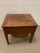 A wooden commode (H47cm W48cm D40cm)