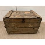 A wooden trunk (H40cm W65cm D45cm)