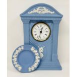 A Wedgwood Jasperware clock and pin dish