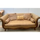 An American classical revival couch by Paul Roberts (218cm w x 98 cm d x 88cm h Seat height 55cm)