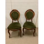 A pair of Louis XVI style occasional chairs