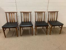 A set of four Mid Century dining chairs possibly Macintosh