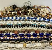 A large volume of costume jewellery