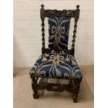 An 18th Century oak side chair