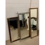 Three contemporary wall mirrors