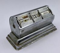 A desk calendar