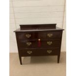 Waring and Gillow three drawer chest of drawers (H84cm W92cm D46cm)