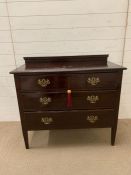 Waring and Gillow three drawer chest of drawers (H84cm W92cm D46cm)