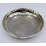 A silver pin dish by Nayler Brothers, hallmarked for London 1992, (75g)