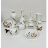 Ten pieces of Aynsley china "Cottage Garden"